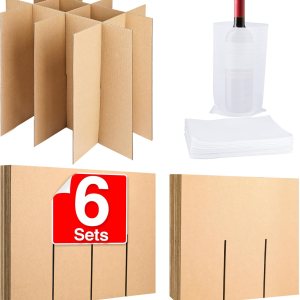 XPCARE 6 juegos de separadores de vidrio para mudanzas, cajas de mudanza de platos, kit de caja de mudanza de cocina, separadores de cartón para XPCARE 6 juegos de separadores de vidrio para mudanzas, cajas de mudanza de platos, kit de caja de mudanza de cocina, separadores de cartón para