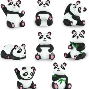 XY-WQ Juguetes de baño sin moho sin agujeros, para bebés de 6 a 12 y niños pequeños de 1 a 3 años, sin agujeros sin moho (panda, 8 piezas con bolsa XY-WQ Juguetes de baño sin moho sin agujeros, para bebés de 6 a 12 y niños pequeños de 1 a 3 años, sin agujeros sin moho (panda, 8 piezas con bolsa