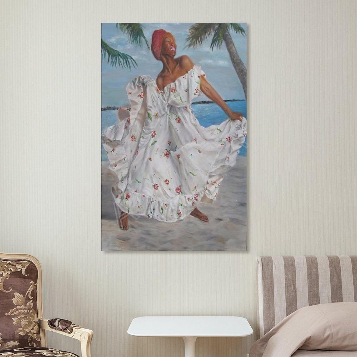 MOJDI Bonnie ODonnell’s Good Morning Happy Saturday Jamaican Dancer – Póster artístico, pintura en lienzo para dormitorio, sala de estar, decoración