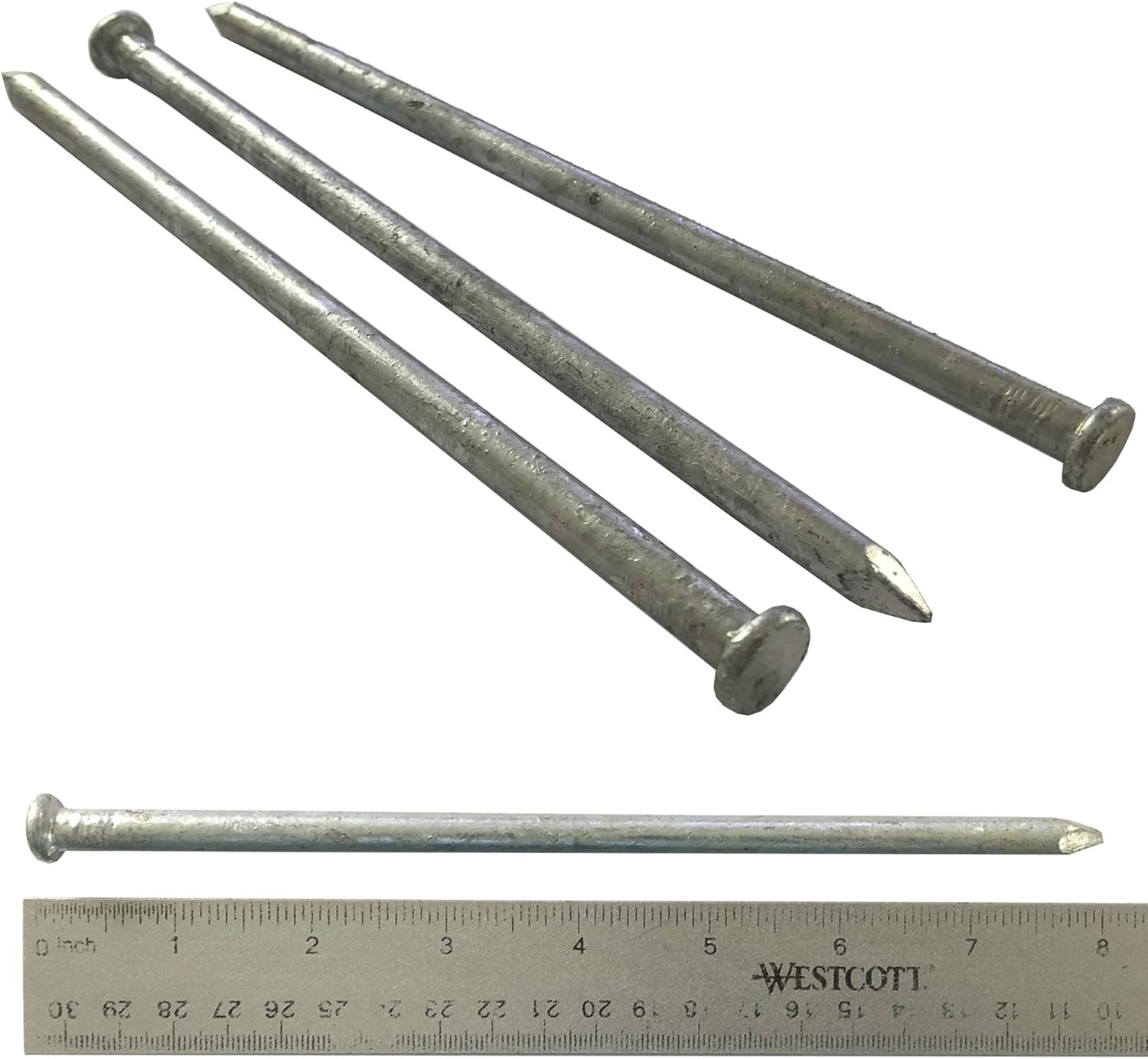 (10) 80d – Clavos galvanizados con punta