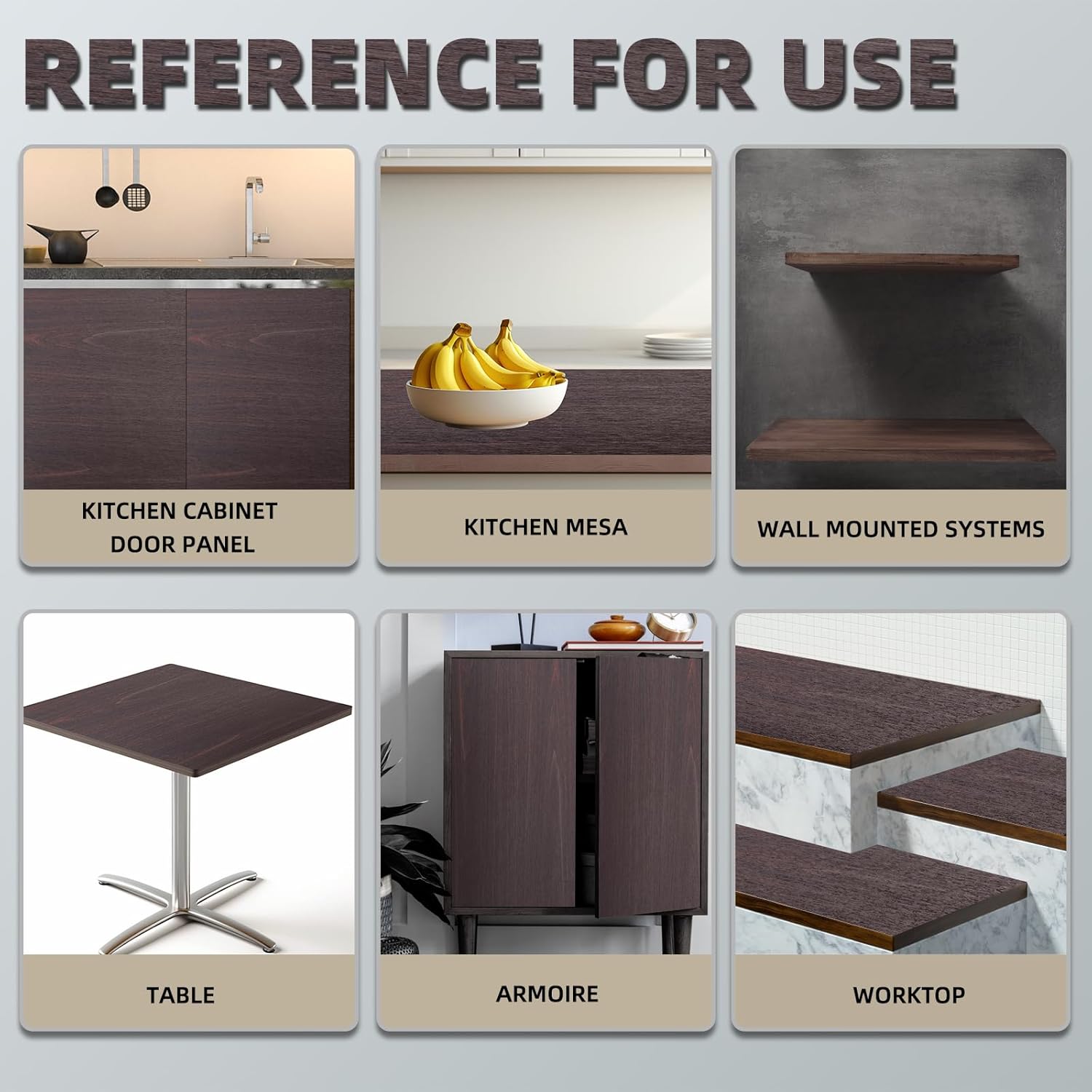 ZYJT Chapa de madera de nogal, diseño de lujo, laminado de 24 x 48 pulgadas, no pegado, flexible, duradero, de PVC, paneles de chapa de madera