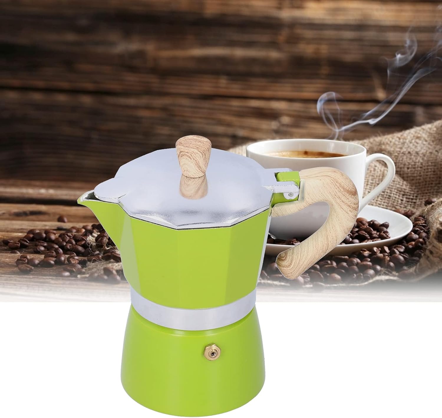 Cafetera Moka Pot 4 tazas Moka Pot Estufa Cafetera Espresso Maker Moka Pot Cafetera Cubana para Cappuccino Latte Moka Cafetera