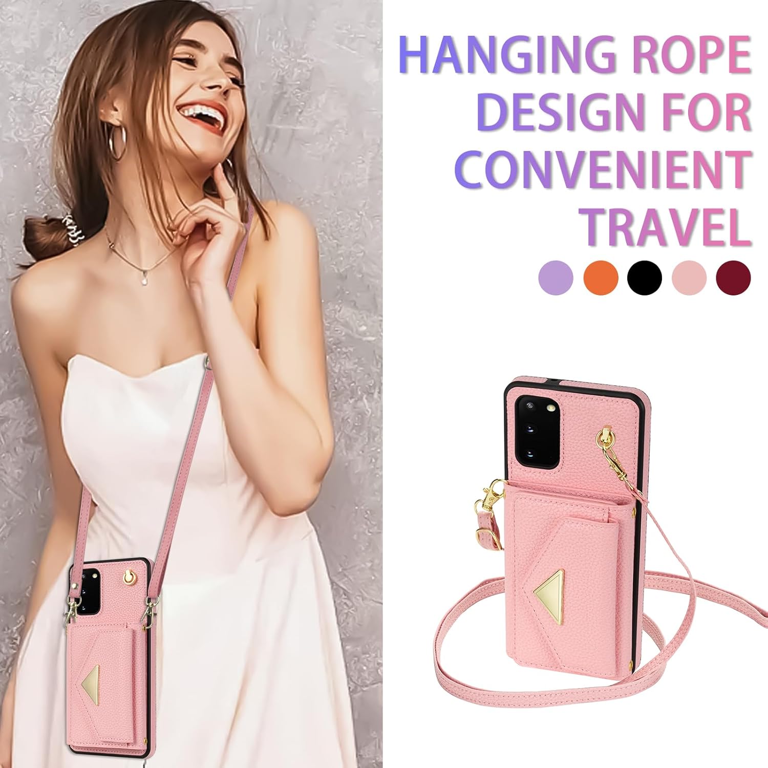 Asuwish Funda para teléfono Samsung Galaxy S20 5G de 6.2 pulgadas, funda tipo cartera con ranura para tarjeta de crédito, soporte para hombro,