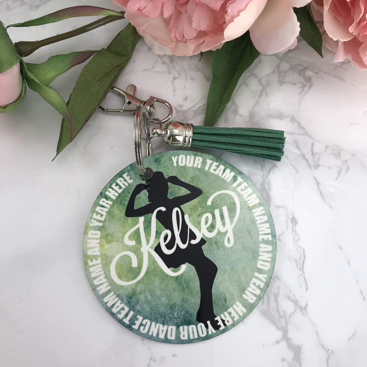 Jazz Dancer Aluminum Bag Tag Personalized with Your Name