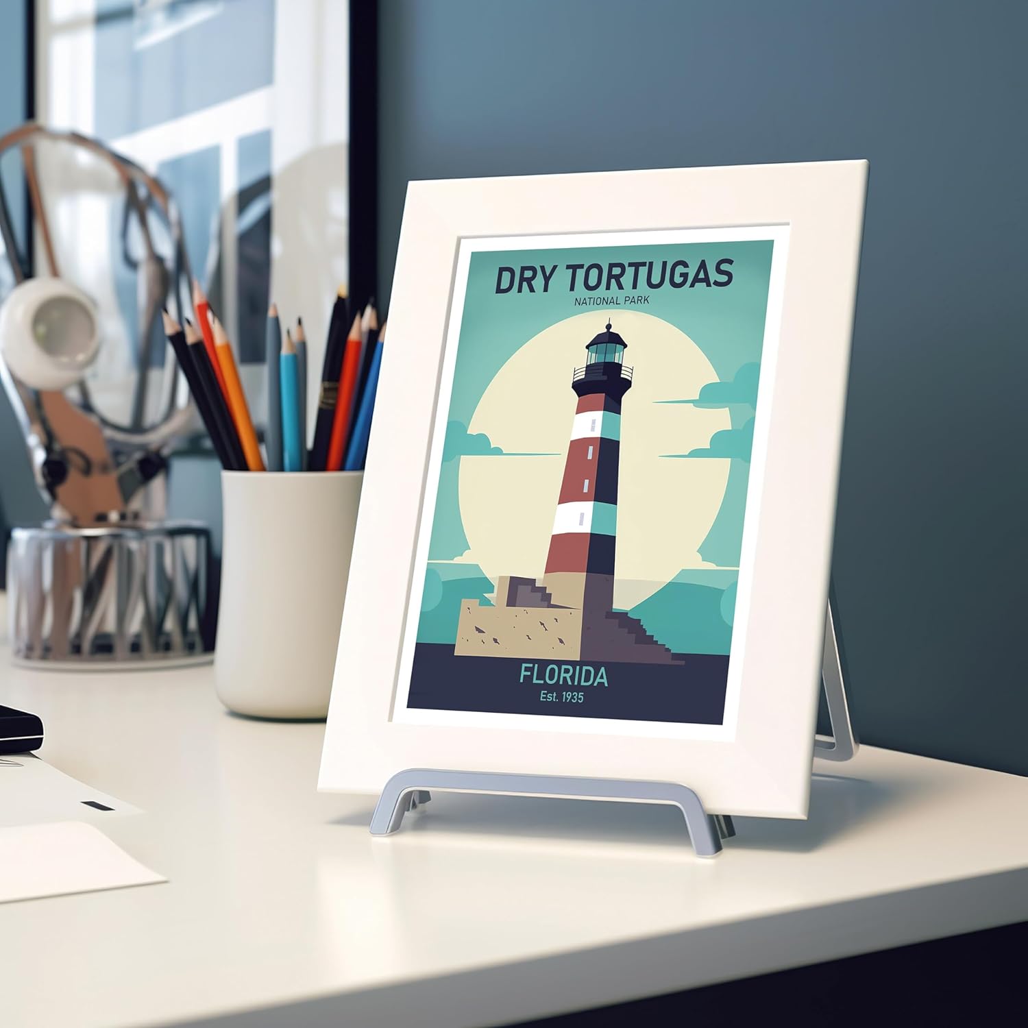 Dry Tortugas National Park – Classic USA Travel Poster, Retro Wall Art