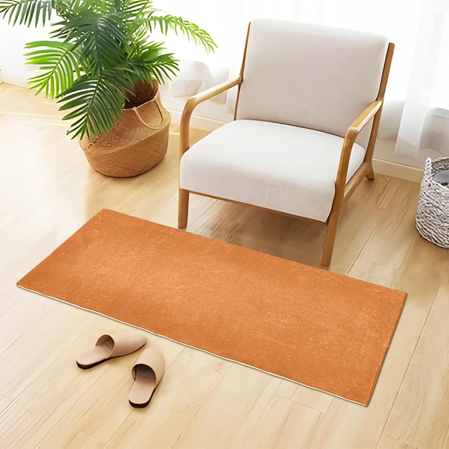 Joisal Alfombra absorbente de chocolate para baño, cómoda alfombra de baño antideslizante, alfombra de felpa duradera, 39 x 20 pulgadas