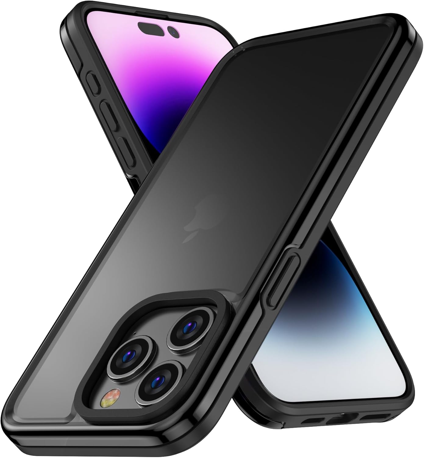 Funda compatible con iPhone 15 Pro Max para mujeres y hombres, delgada, dura, translúcida, mate, a prueba de golpes, funda protectora para iPhone 15