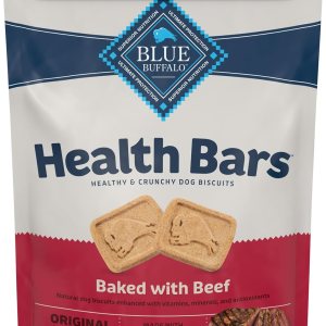 Blue Buffalo Health Bars – Galletas crujientes naturales para perros, carne de res, bolsa de 16 onzas Blue Buffalo Health Bars – Galletas crujientes naturales para perros, carne de res, bolsa de 16 onzas