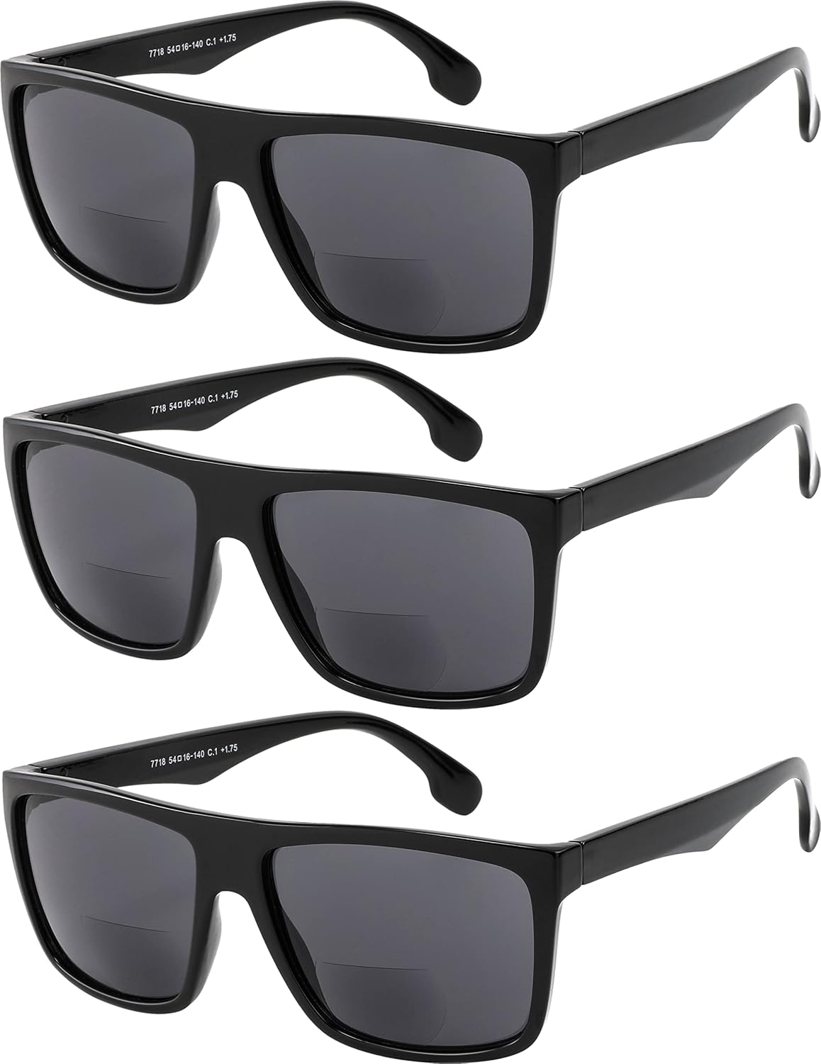 Yogo Vision Lentes de sol bifocales de lectura para hombres y mujeres, estilo retro, protección solar UV400, lentes de lectura para exteriores