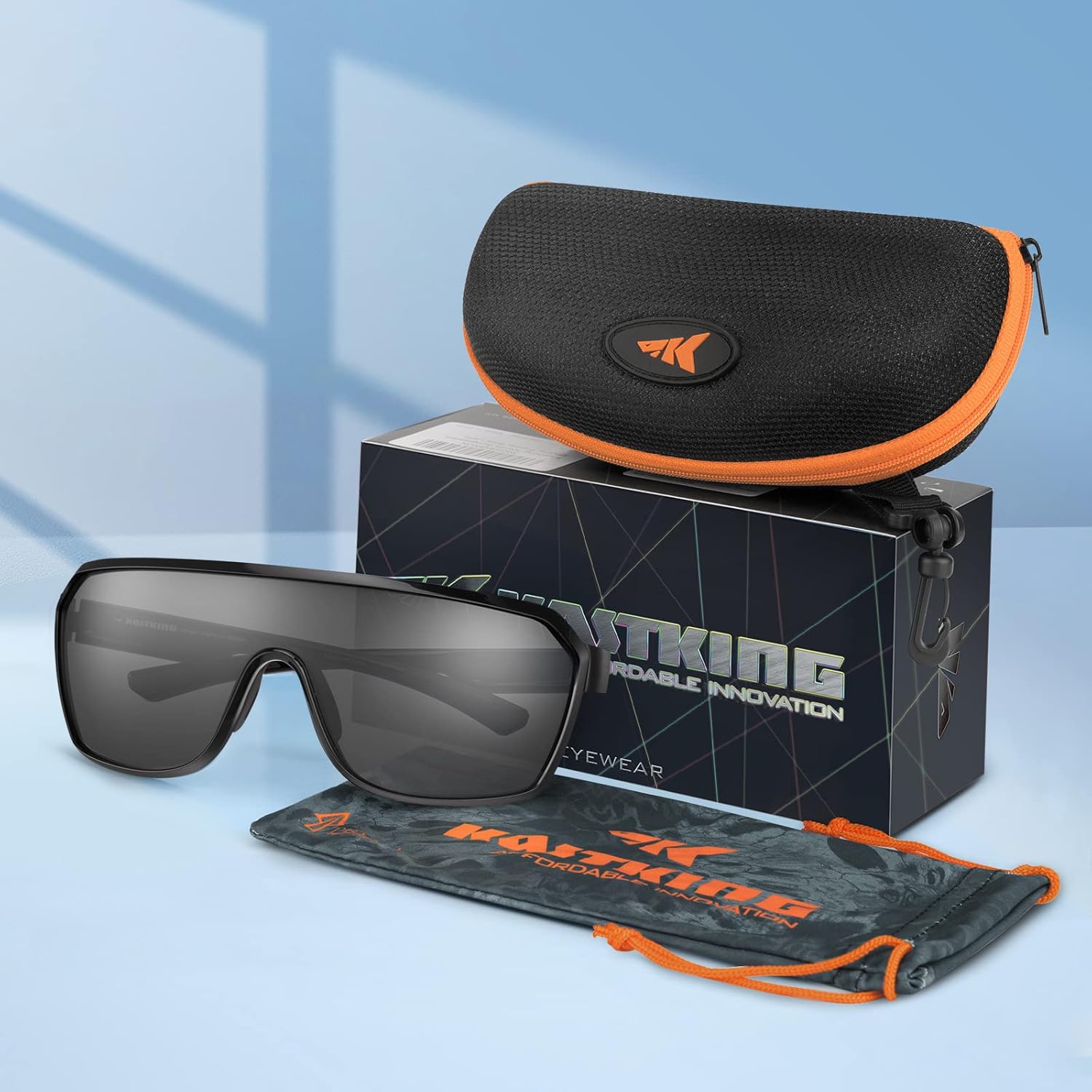 KastKing Gunnison – Gafas de sol deportivas polarizadas para hombres y mujeres, para béisbol, ciclismo, pesca, correr, protección UV