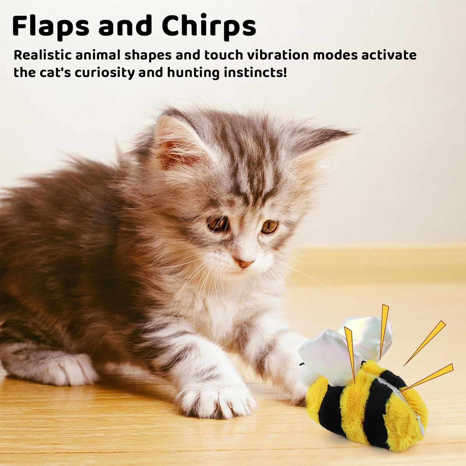 Juguete para gatos con hierba gatera activada al tacto, juguete interactivo para interiores para todas las razas de mascotas, juguetes de peluche