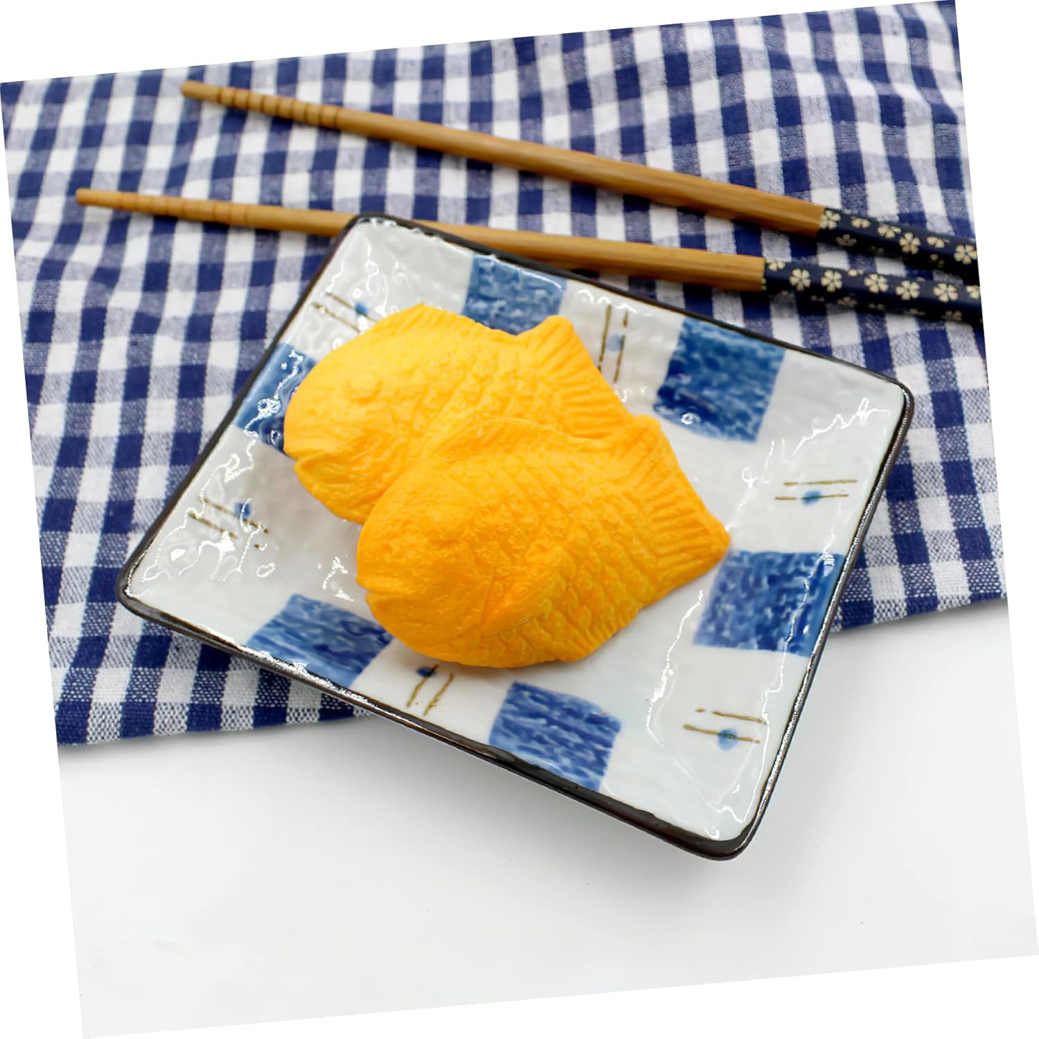 iplusmile 2 piezas de comida falsa de sushi para jugar, comida falsa para cocina, juguetes de cocina, juego de cocina realista, postre artificial,