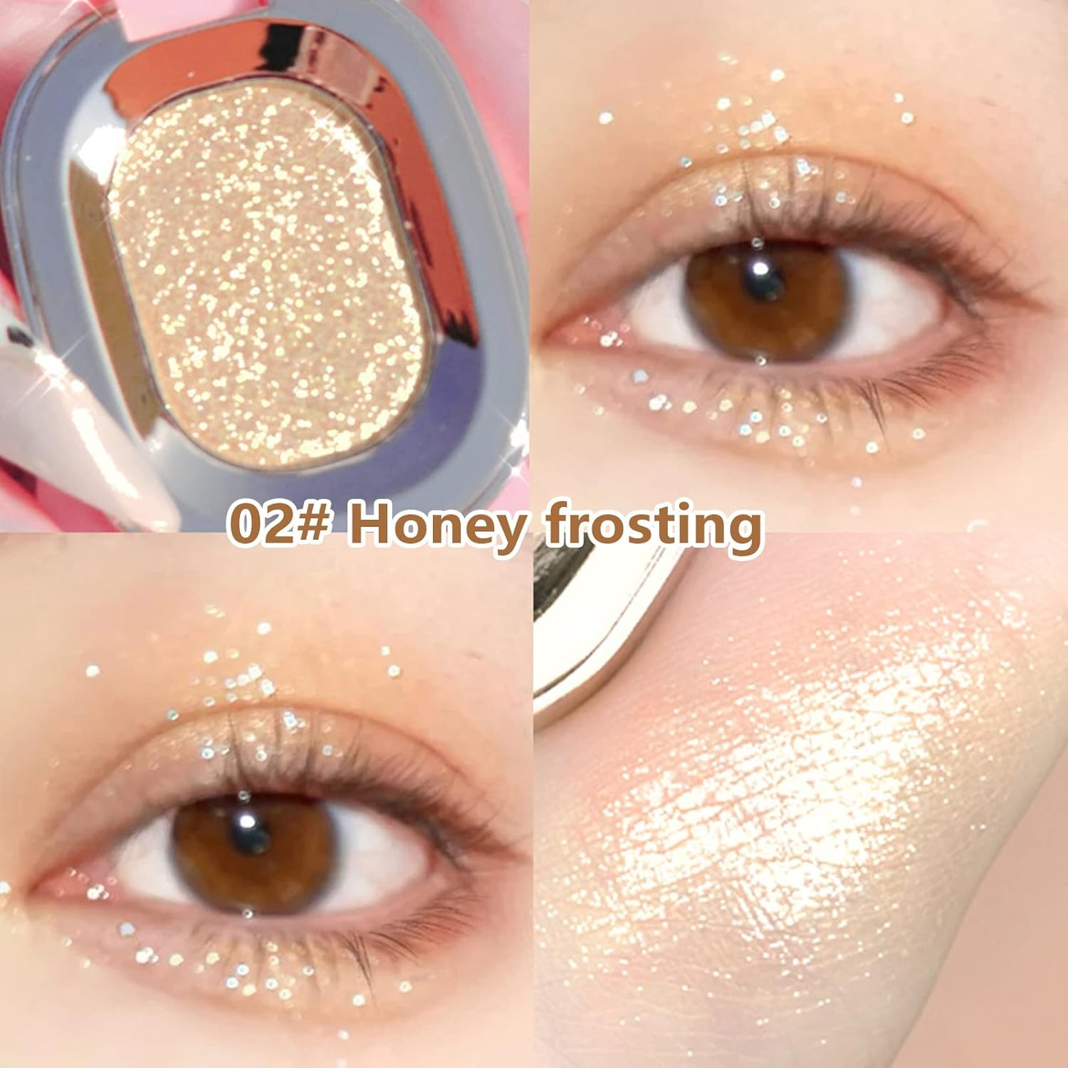 Girl Nudes Sombra de ojos monocromática Brillo fino Pearl Mattes Polarizado Daily Fairy Highlight Paletas de sombras de ojos brillo coreano