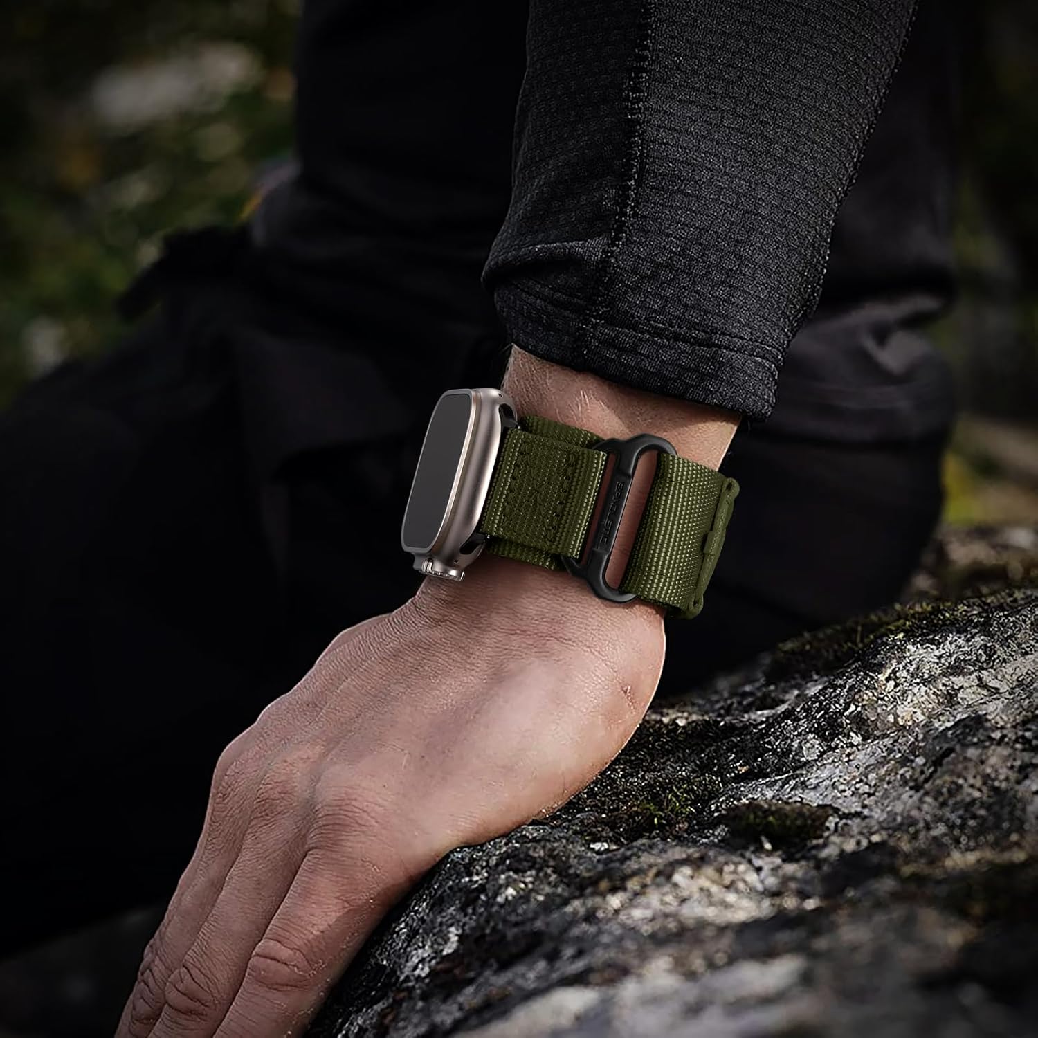 Bandletic Correa de nailon compatible con Apple Watch Strap UltraUltra 2 de 1.929 in 1.772 in 1.732 in 1.654 in, correa deportiva de repuesto para