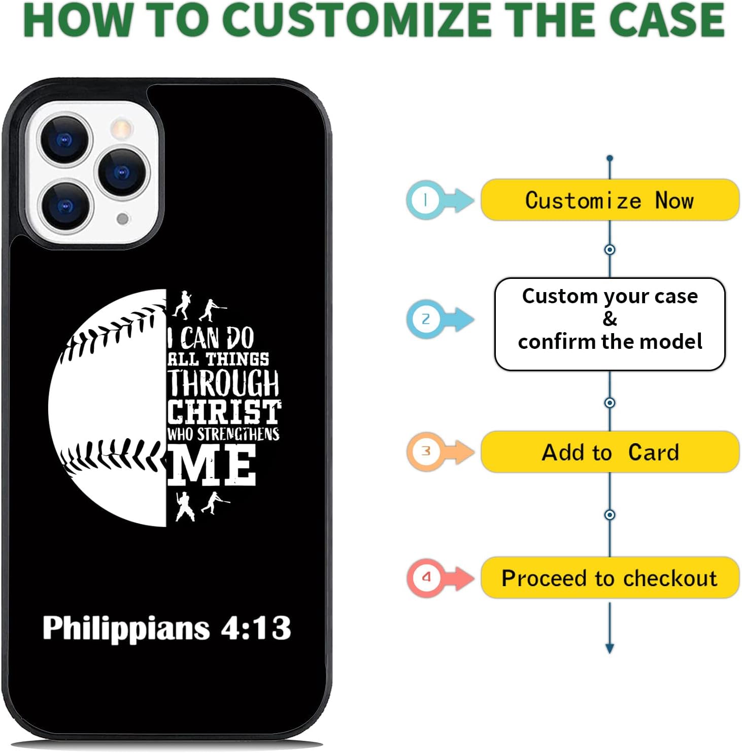 Baseball and Philippians – Funda de goma antideslizante para teléfono compatible con Moto GEdge Series (Moto Edge 2020 Pro20 LITEG StylusG Power