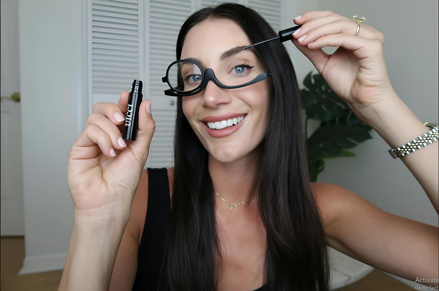 VICCI Lentes de lectura de maquillaje  Lectores cosméticos duraderos y ligeros, lentes de aumento para mujer