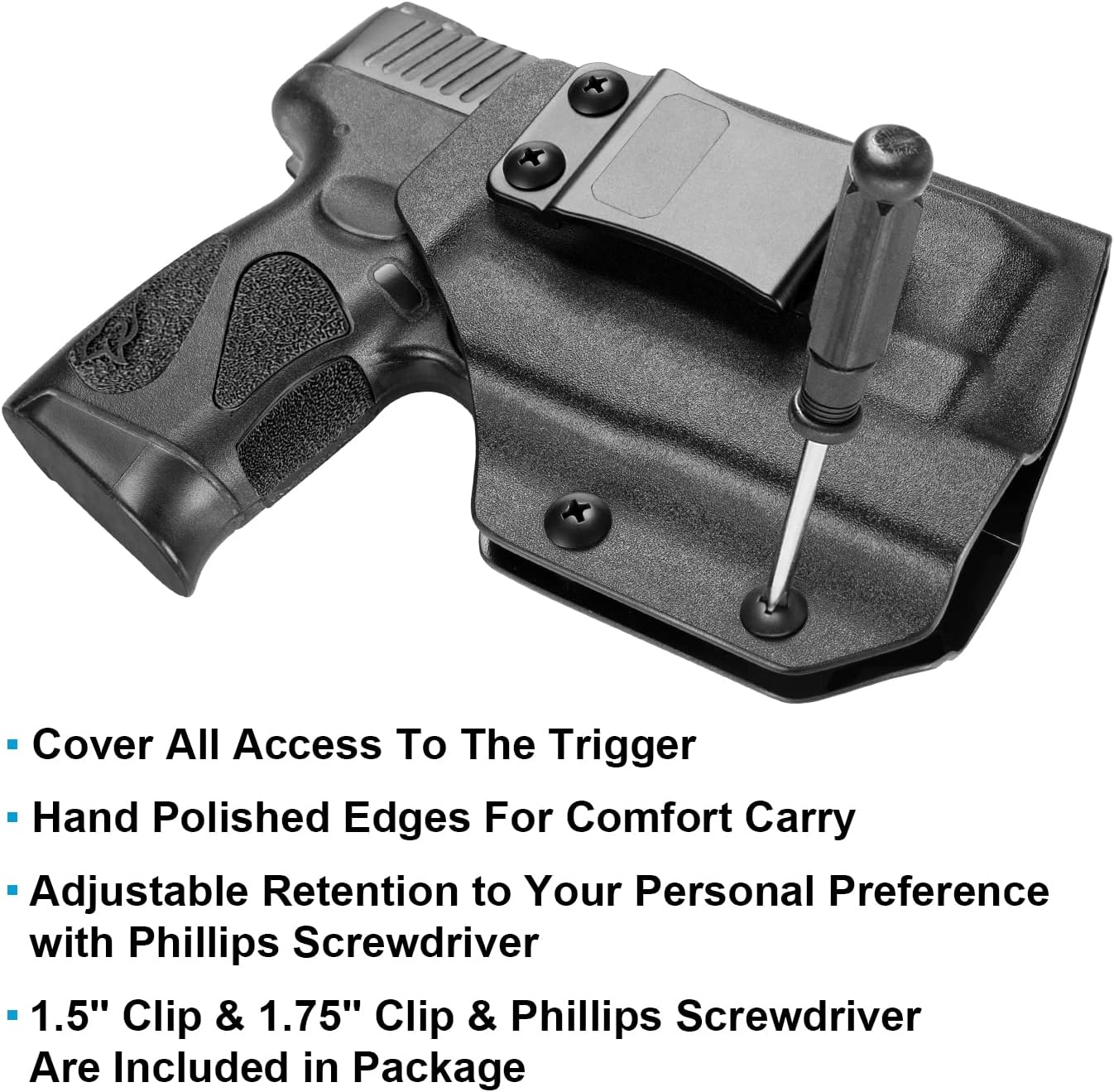 Taurus G2C G3C con Olight Baldr Mini – Corte óptico- Funda de transporte oculta en la cintura interior para G2C, G3C, PT111 G2, PT140, ajuste