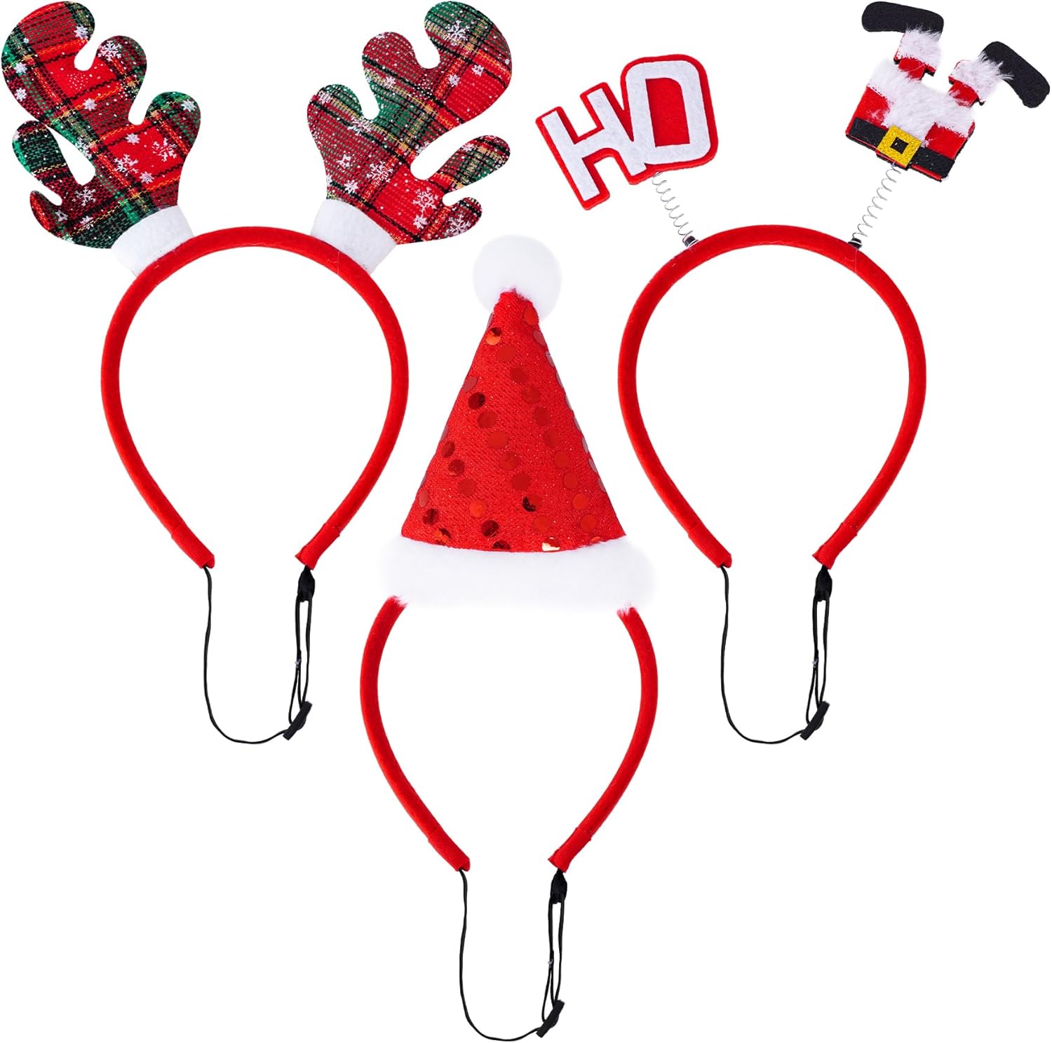 3 diademas de Navidad para mascotas, diademas de Navidad para perros, disfraz de Navidad para mascotas, sombrero de Papá Noel, muñeco de nieve,