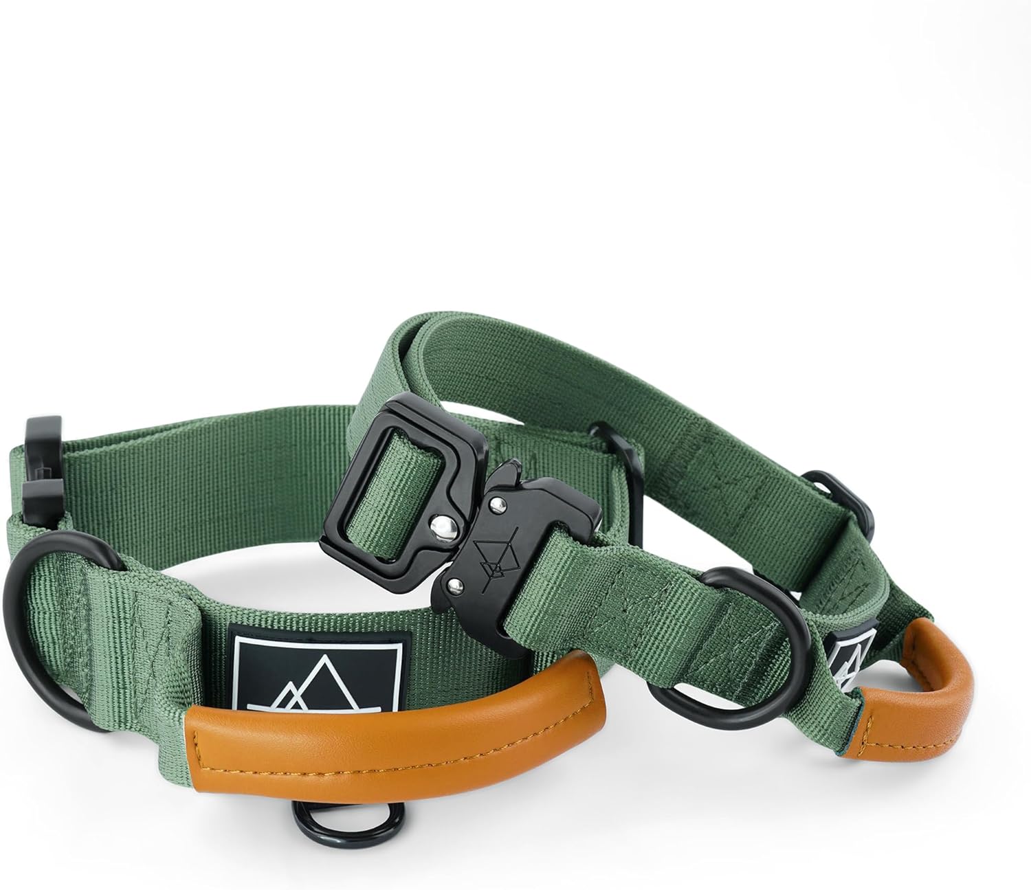 Made to ROAM – Collar de control Explorer de alta calidad, ajustable, de nailon resistente con hebilla metálica de liberación rápida y mango de