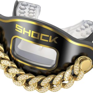 Shock Doctor Max Air Flow 3D Bling Cadena NegroOro OSFA Shock Doctor Max Air Flow 3D Bling Cadena NegroOro OSFA