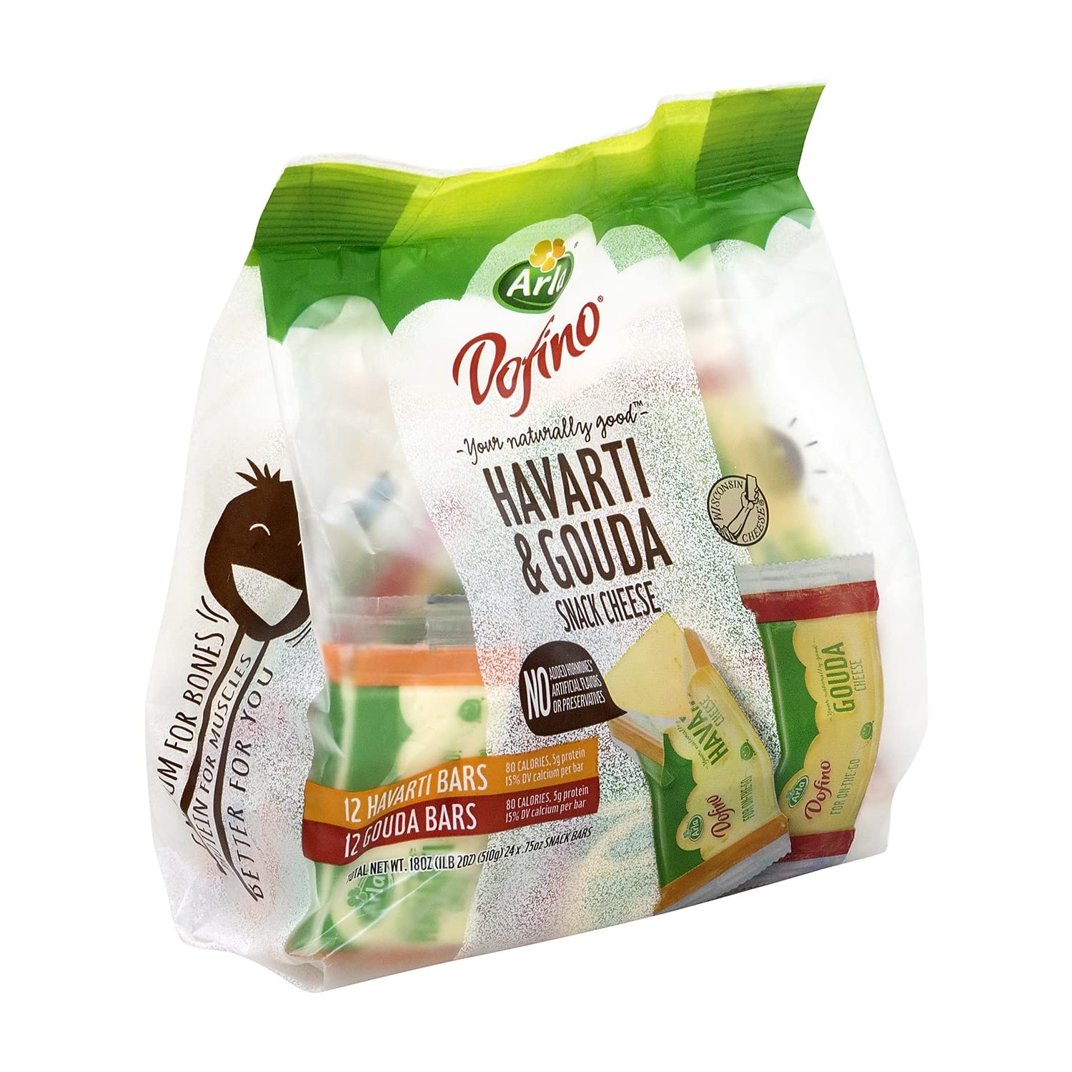 Arla Havarti and Gouda – Kit de aperitivos de queso (24 unidades)