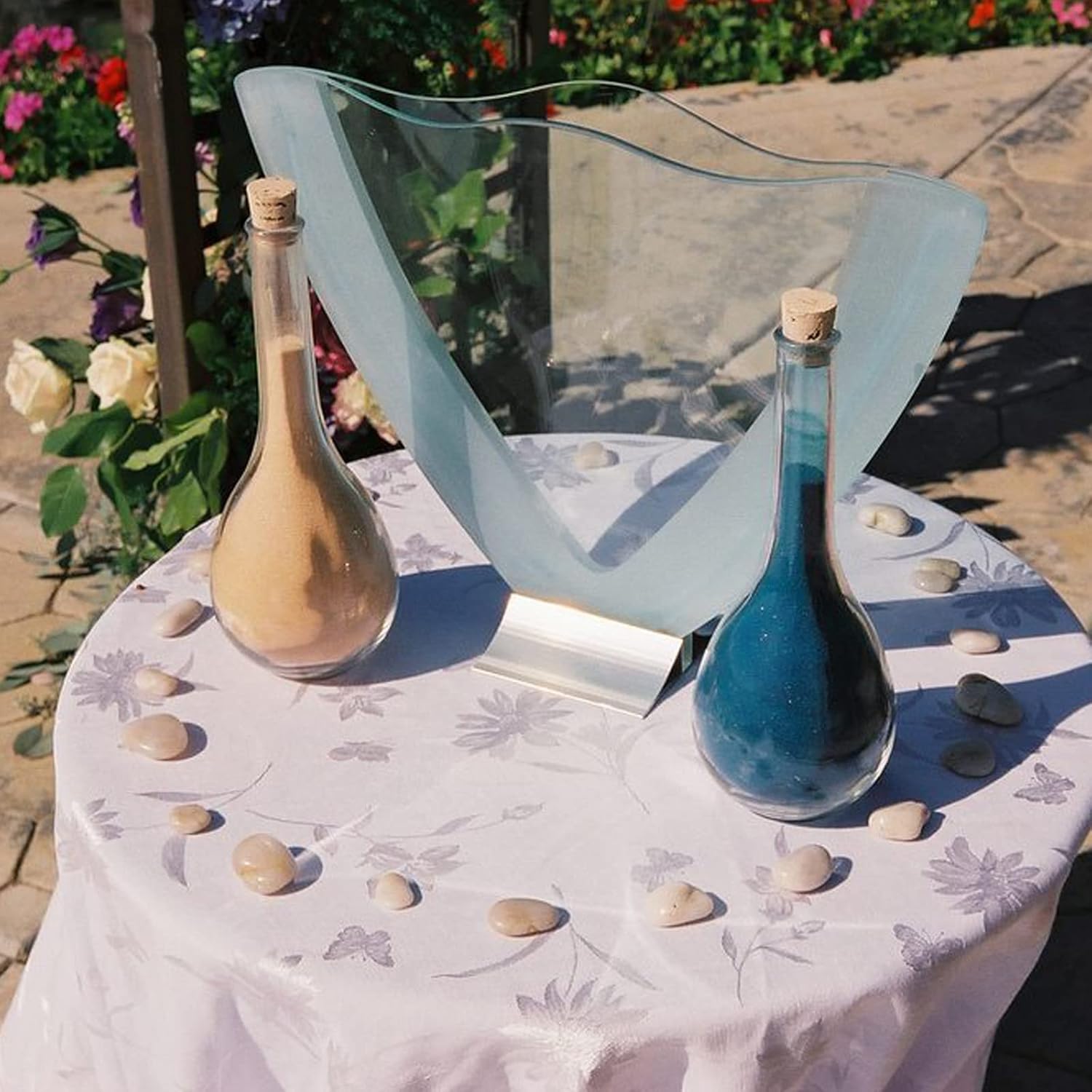 Arena azul cobalto para ceremonia de boda para manualidades, caja de arena, jardín zen, relleno de jarrón, decoración del hogar, jardín zen, 28 onzas