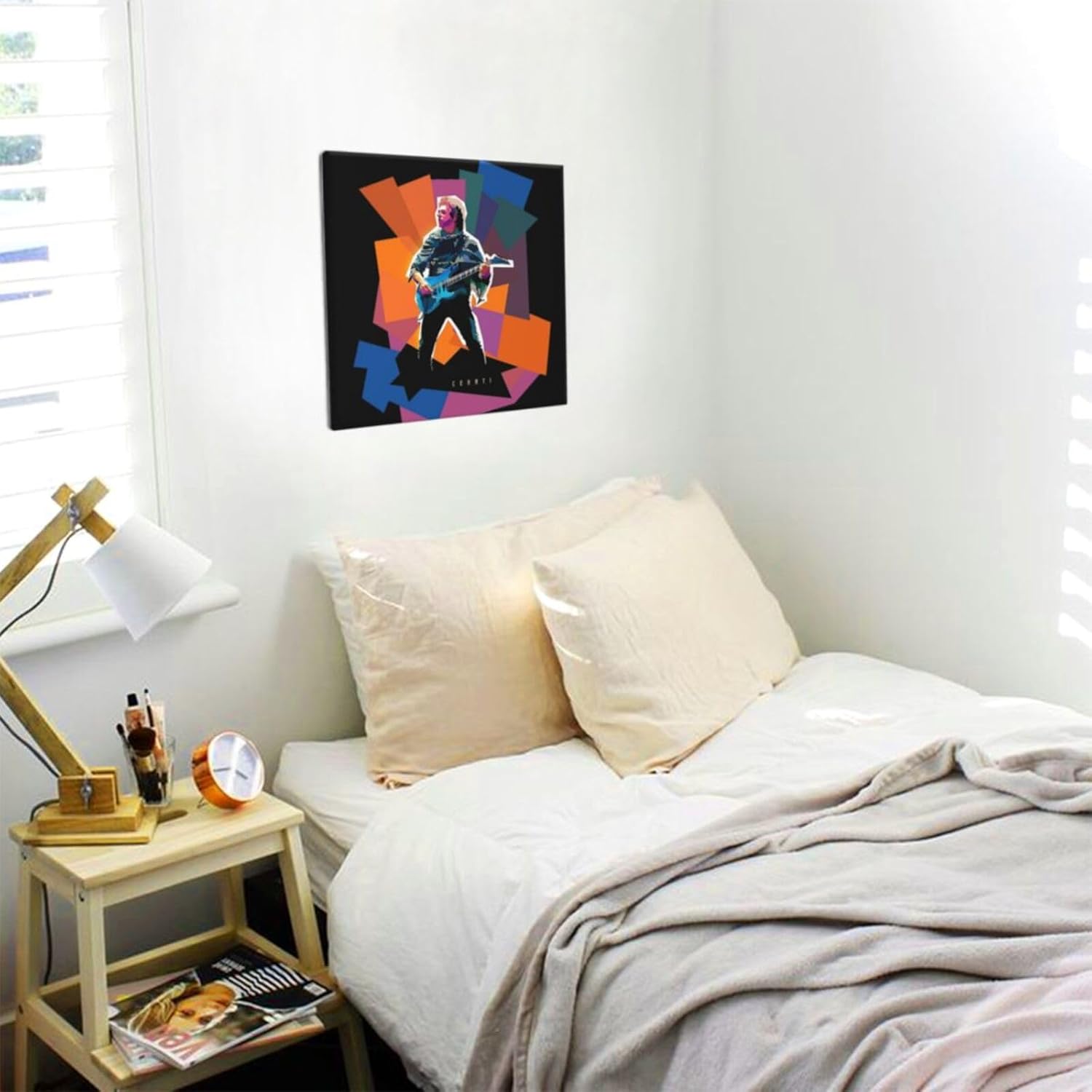 OBLUE Gustavo Singer Cerati – Póster artístico de pintura en lienzo para decoración de pared para baño, dormitorio, hogar, oficina, sin marco, 12 x
