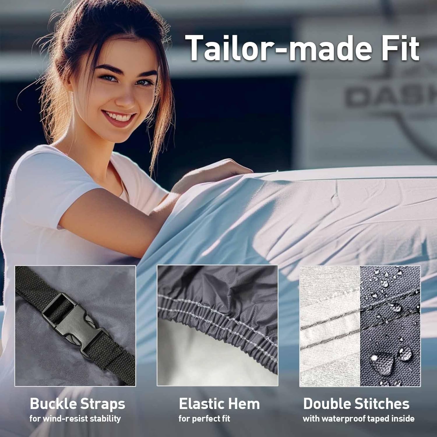 Ultimum Series – Funda de auto semi personalizada para Hyundai Elantra 1995-2019 Sedan de 4 puertas, impermeable y transpirable, cobertura completa