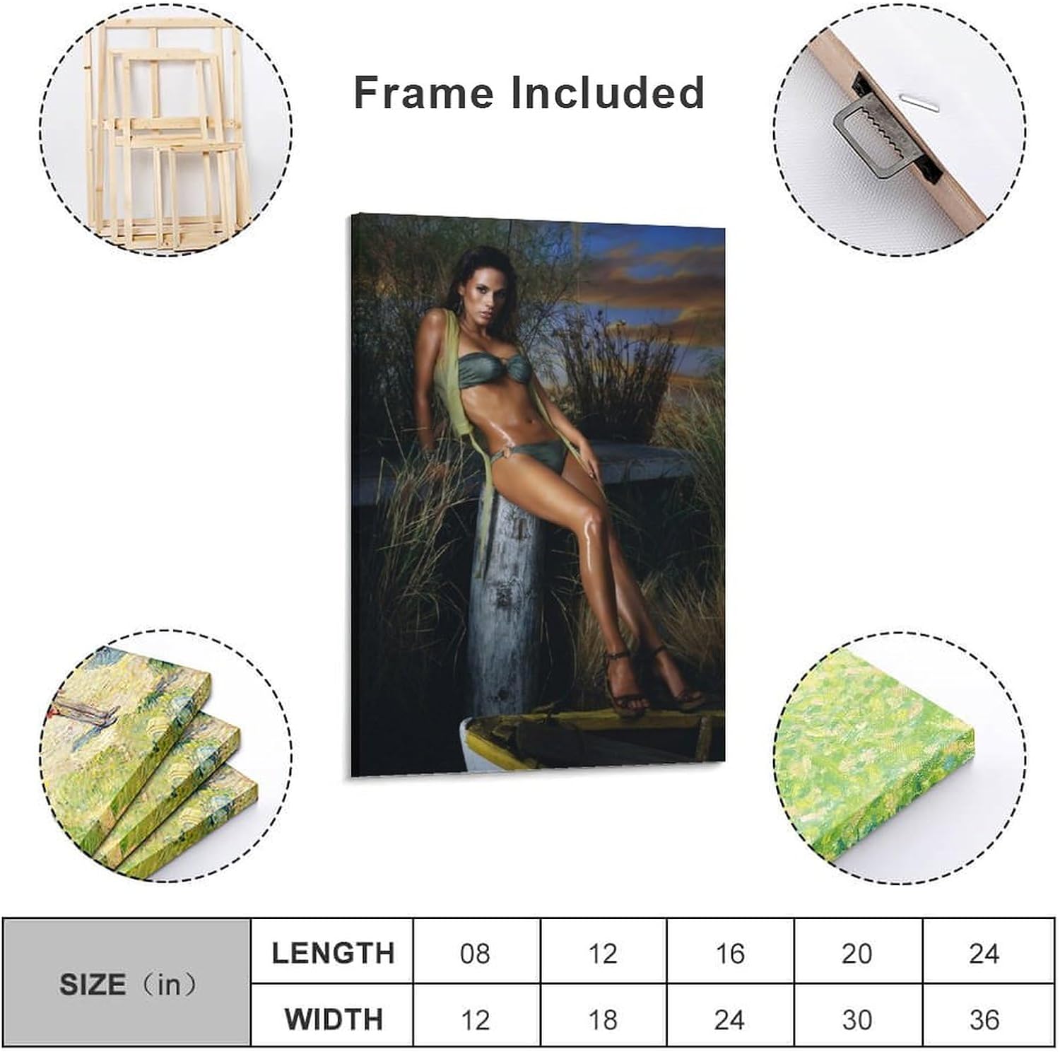 Póster de Bonnie-Jill Laflin, modelo caliente y sexy, pintura artística de pared, lienzo, decoración para el hogar, pósteres decorativos, 24 x 36