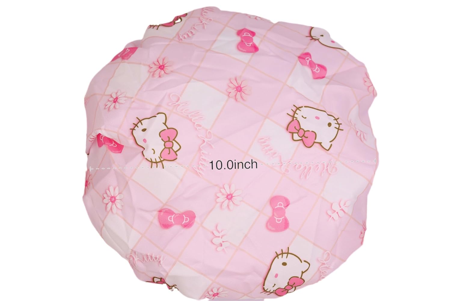 JieJiefa Lindo gorro de ducha de dibujos animados, doble capa impermeable para niñas, sala de spa, tamaño extra grande para todas las longitudes de