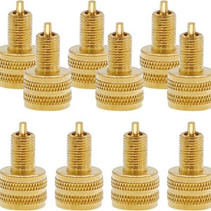 Adaptador de válvula de neumático de gran calibre 10 Uds. Adaptador de vástago de válvula, adaptador de válvula de orificio de neumático externo, Adaptador de válvula de neumático de gran calibre 10 Uds. Adaptador de vástago de válvula, adaptador de válvula de orificio de neumático externo,