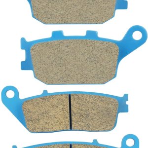 Pastillas de Freno Cerámica Orgánica para Honda VT 1100 1998-01, VT 1300 2010-14, VTX 1300 2005-07 Delanteras y Traseras 2 Juegos Pastillas de Freno Cerámica Orgánica para Honda VT 1100 1998-01, VT 1300 2010-14, VTX 1300 2005-07 Delanteras y Traseras 2 Juegos