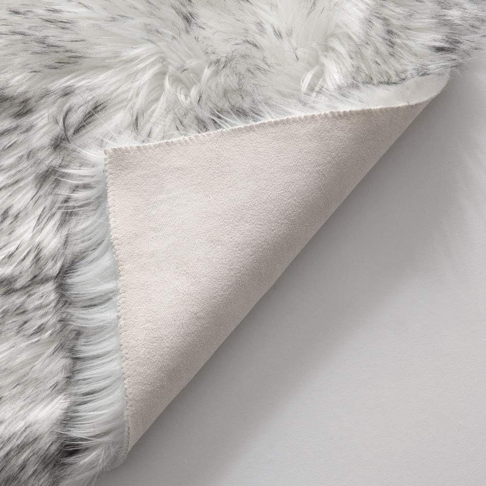 MIULEE – Tapete rectangular de pelo sintético, decorativo, supersuave, mullido, para poner al lado de la cama, sofá, suelo y habitación del bebé, 2