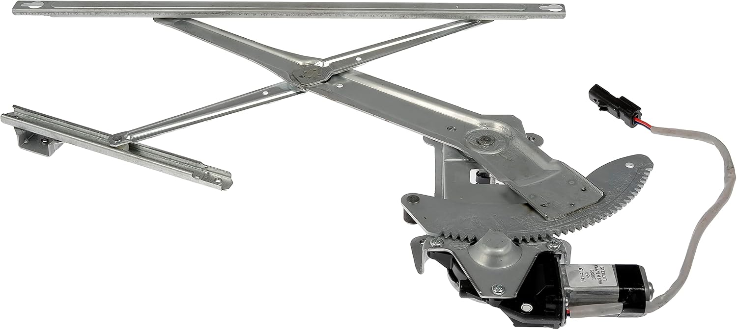 Dorman 741-419 Conjunto de regulador y motor de la ventana eléctrica del lado del pasajero delantero compatible con modelos Dodge seleccionados