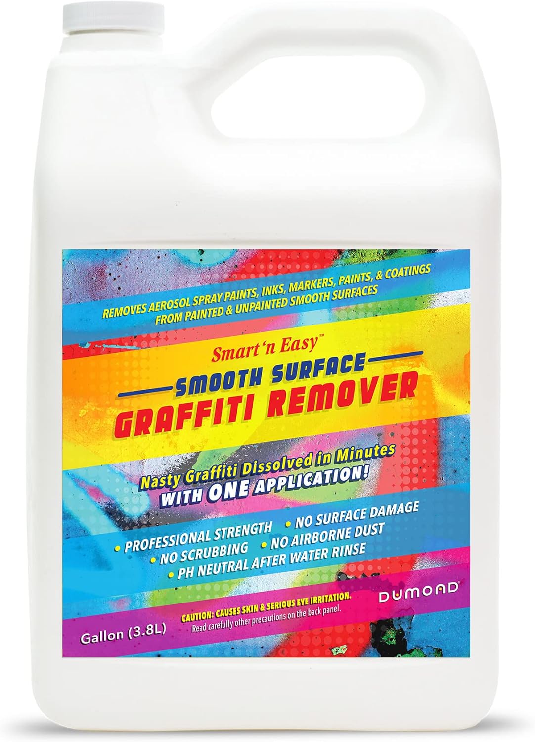 Smart ‘n Easy – Removedor de graffiti de superficie lisa, elimina pinturas en aerosol no deseadas en aerosol, tintas, pinturas y revestimientos de