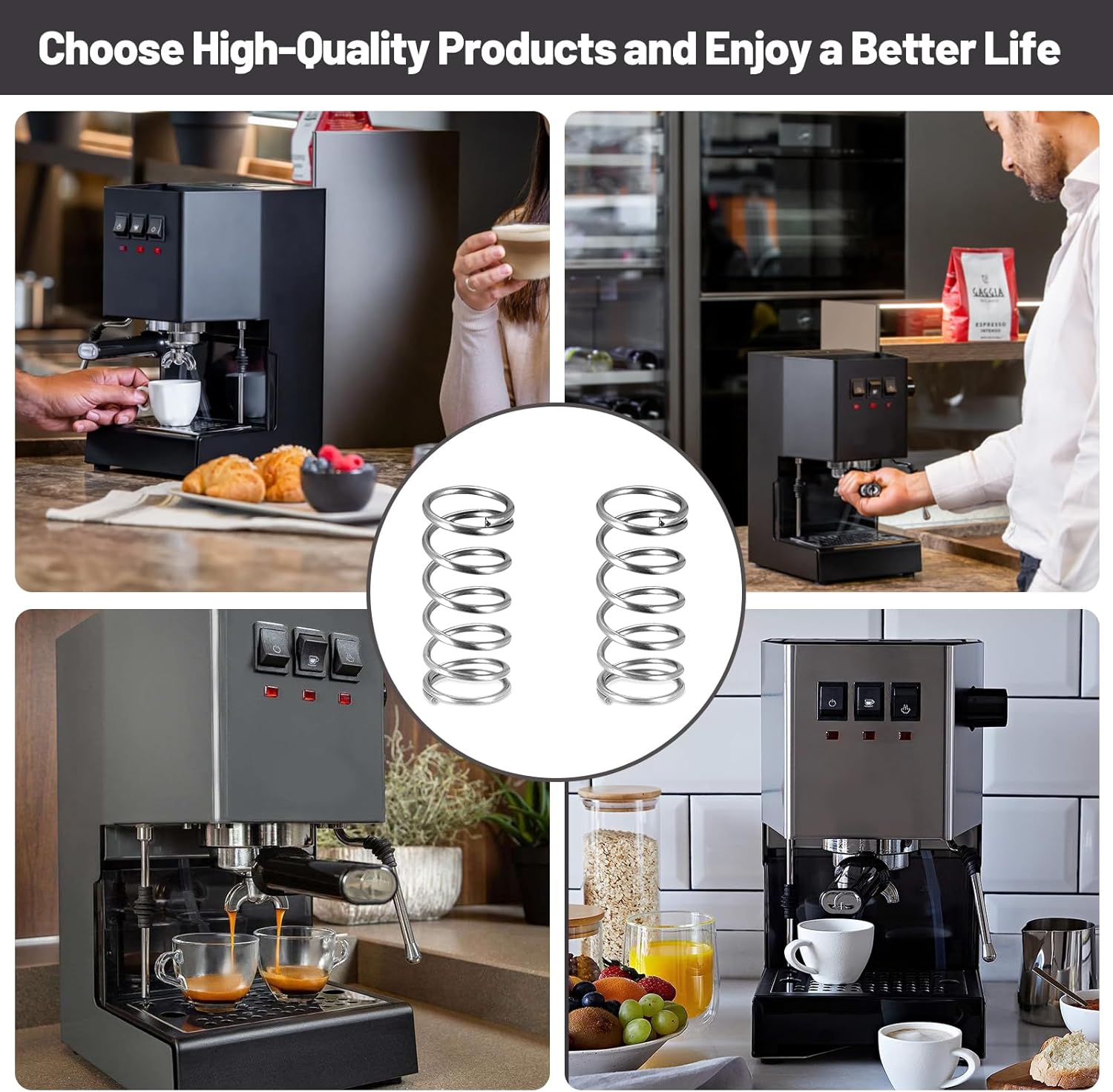 Máquina de café expreso compatible con Gaggia Classic 9 Bar Opv Coffee Machine Kits para Gaggia Classic Pro Opv Mod Springs Piezas Accesorios de