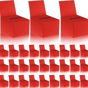 30 cajas para rifas, urnas de donación para recaudación de fondos, caja de cartón de 6.5 x 4.5 x 4.5 pulgadas con ranura para boletos y cabecera 30 cajas para rifas, urnas de donación para recaudación de fondos, caja de cartón de 6.5 x 4.5 x 4.5 pulgadas con ranura para boletos y cabecera