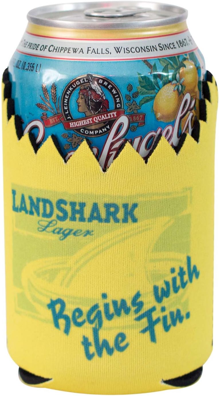 Landshark Lager – Soporte para latas de neopreno con licencia oficial (1)