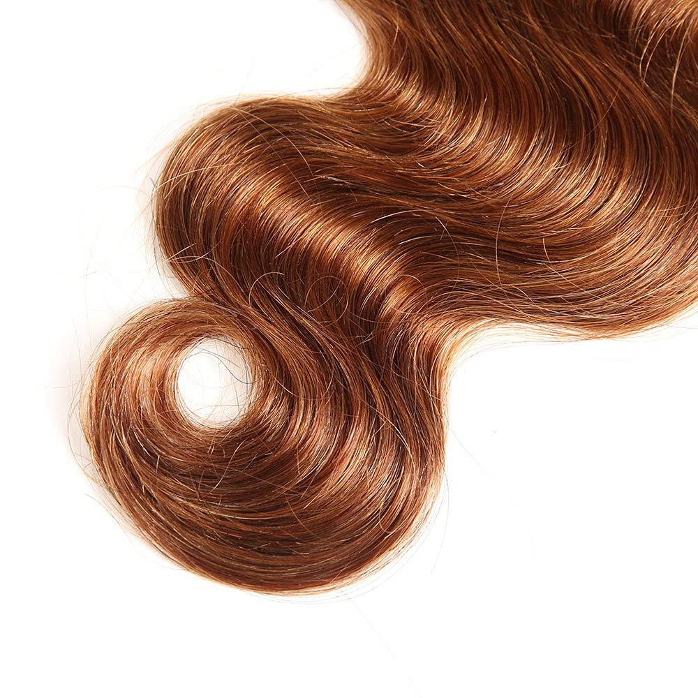 Paquetes de cabello humano ondulado con cierre, cabello humano de 2 tonos degradados, 3 paquetes con cierre de encaje 4×4, paquete de cabello humano