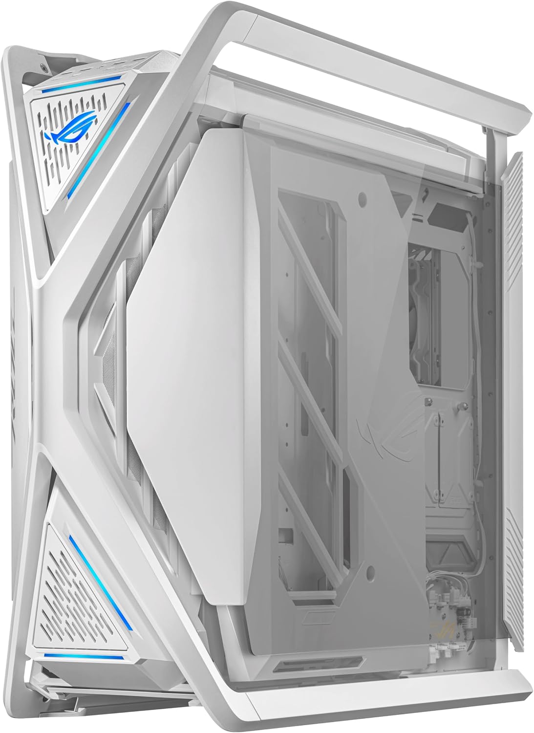 ASUS ROG Hyperion GR701 EATX – Carcasa para computadora de torre completa con estructura semiabierta, paneles laterales sin herramientas, soporta