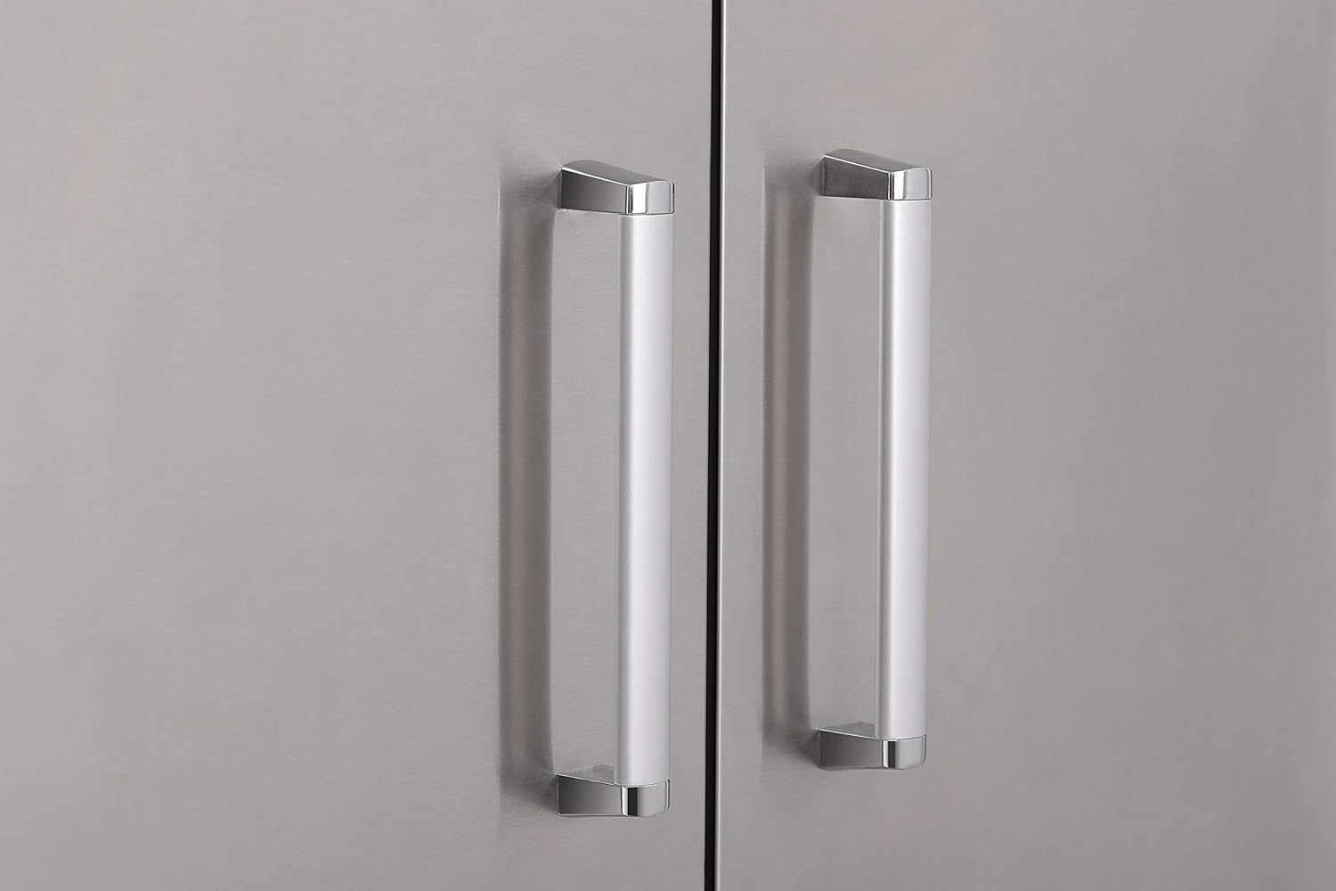 Bonfire Puerta de acceso doble de cocina al aire libre,33×22 pulgadas,Puertas de barbacoa de acero inoxidable 304,CBADD,Plata