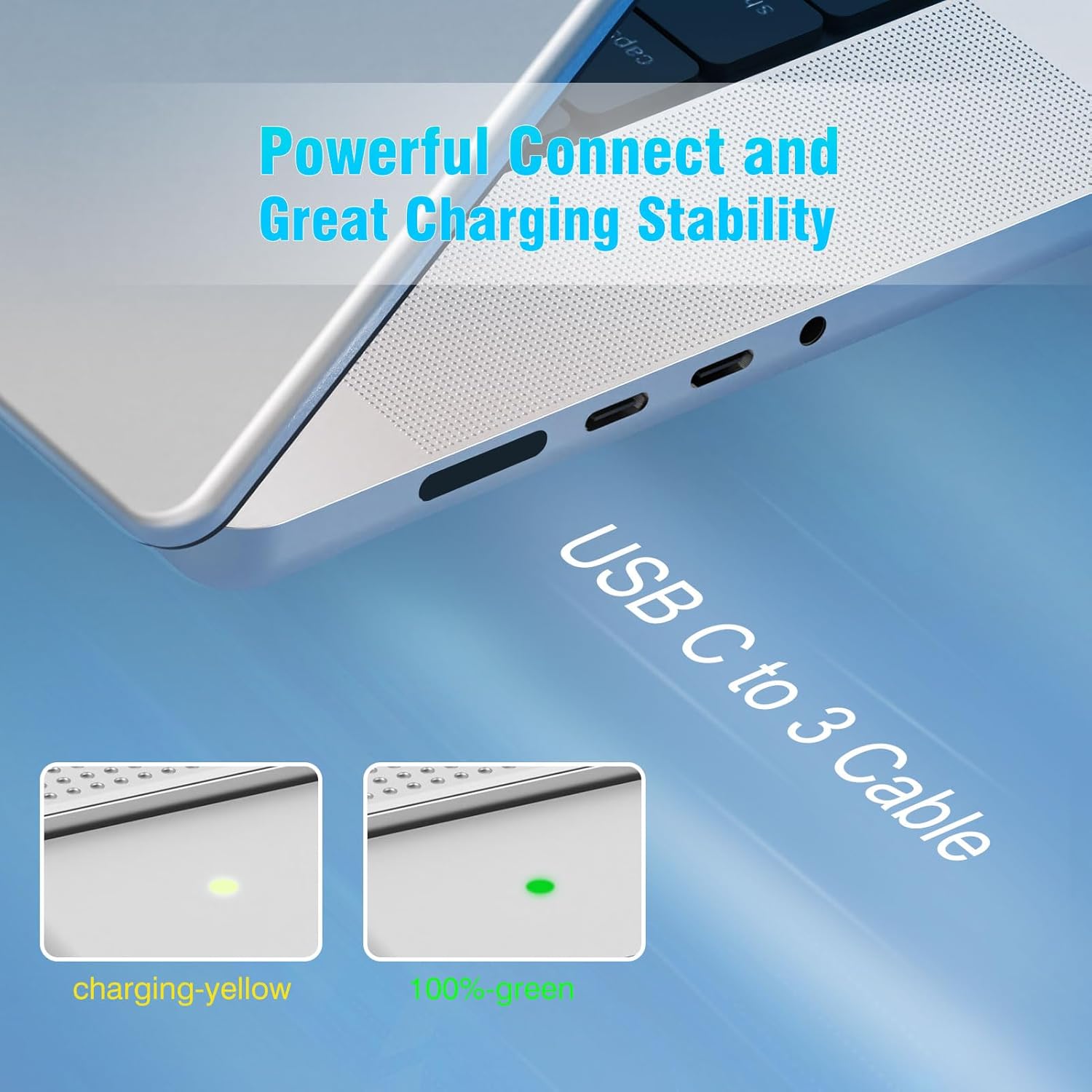 Cargador para MacBook Pro 14 de 16 pulgadas 2022 2021 M2 M1, 2022 2023 M2 MacBook Air 13 de 15 pulgadas, adaptador de corriente USB C de 96 W70 W,