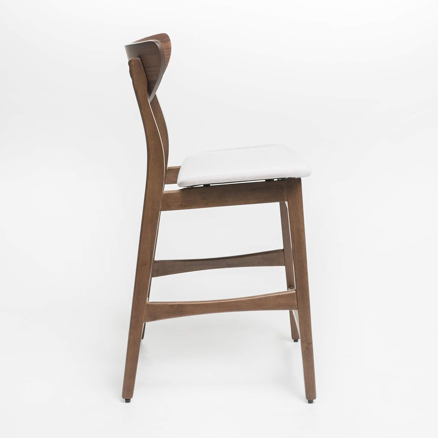Christopher Knight Home Gavin – Juego de 2 sillas de mostrador, acabado beige claro  nogal