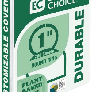 Samsill Earth’s Choice – Carpetas a base de plantas con 3 anillos redondos de 1 pulgada, hasta 25% de plástico a base de plantas, certificado a base Samsill Earth’s Choice – Carpetas a base de plantas con 3 anillos redondos de 1 pulgada, hasta 25% de plástico a base de plantas, certificado a base