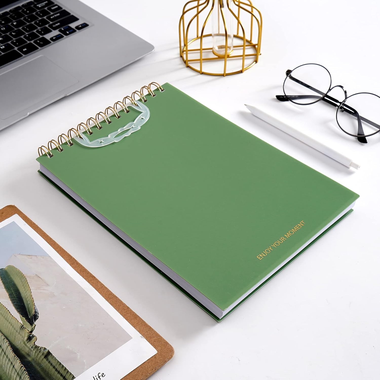 Yoment Top – Cuadernos de espiral duraderos y grandes, de 7 x 10 pulgadas, con rayas universitarias, cubierta impermeable, 300 páginas rayadas,