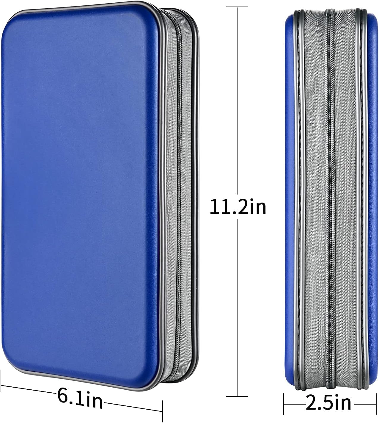 Funda para DVD, estuche portátil para CD de capacidad para 96, soporte de almacenamiento de plástico duro para DVD, CD, cartera, organizador para