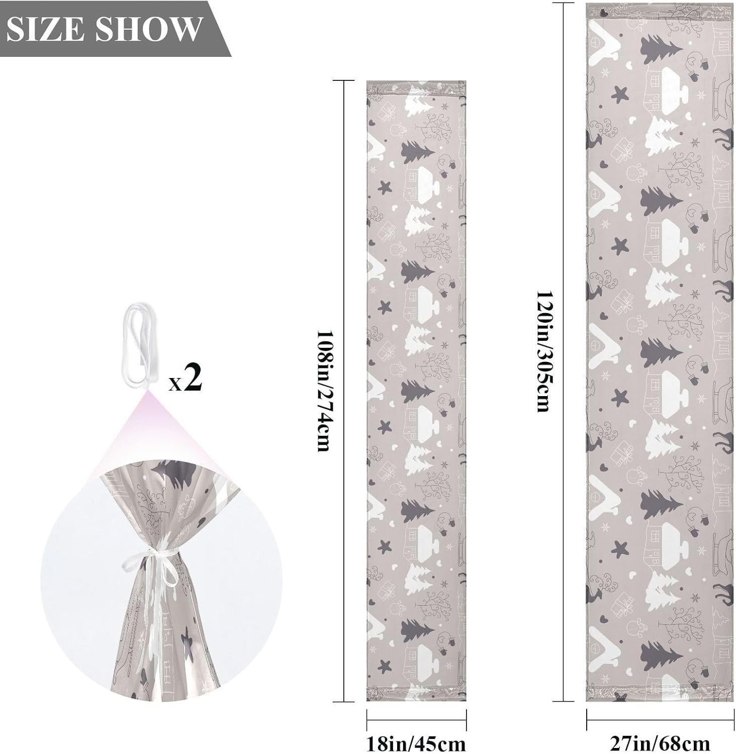 Christmas Winter Table Runner Autumn Table Runner for Kitchen Decorations Christmas Table Runner 108 Inches Long
