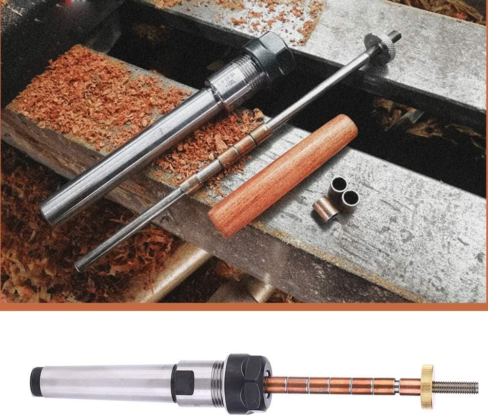 Herramienta de torno de mandril ajustable para carpintería, perfecta para giradores (mango cónico)