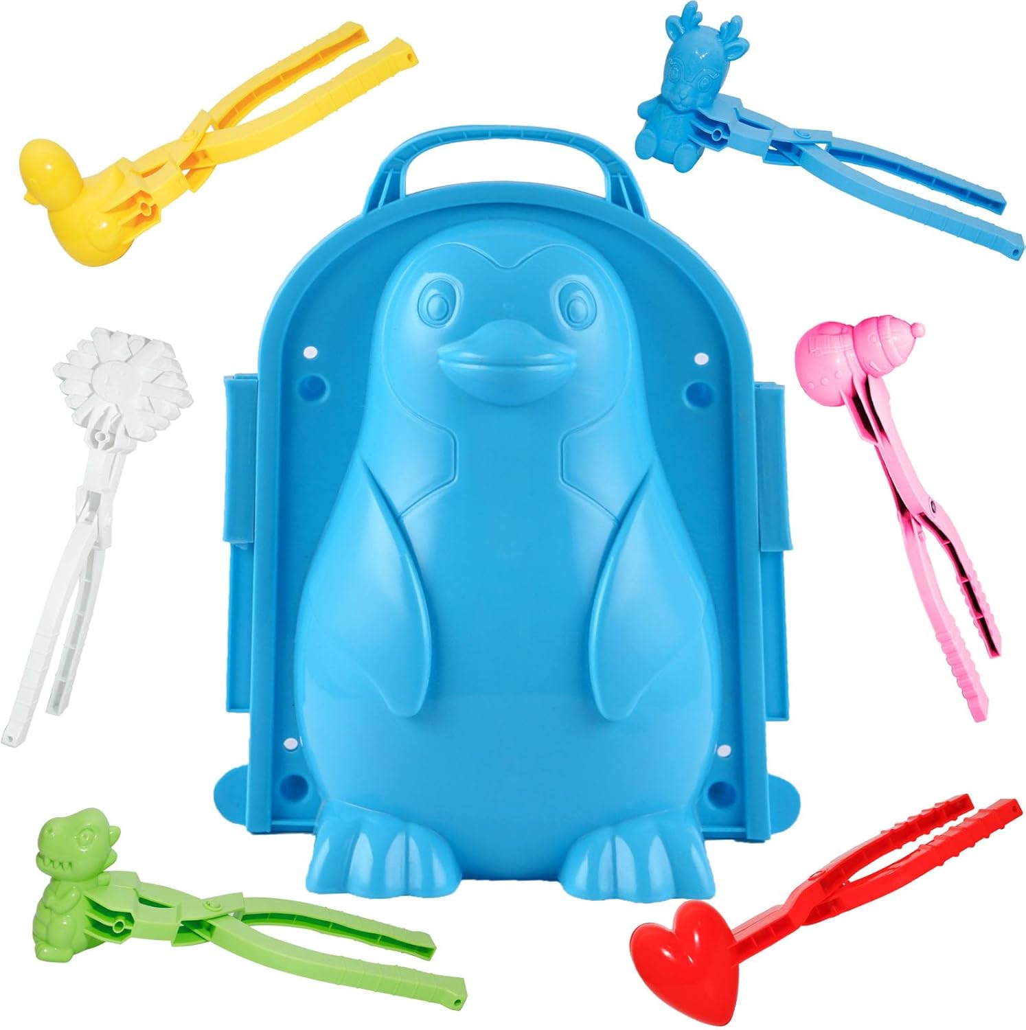 Holady Molde de nieve y arena para actividades al aire libre, bonito molde 3D con forma de pingüino, nieve y arena, para niños y adultos, juguete al
