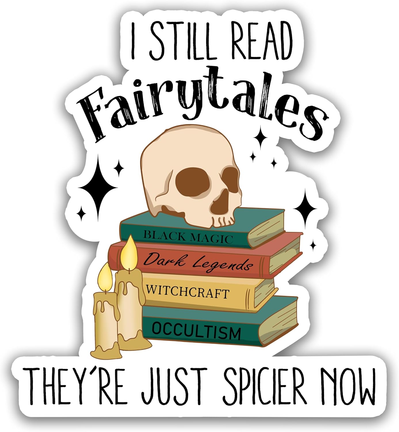 Milleyz I Still Read Fairytales, Are Just Spicier Now – Pegatinas con texto en inglés “I I’m Reading Smut, pegatinas de romance oscuro, calcomanías